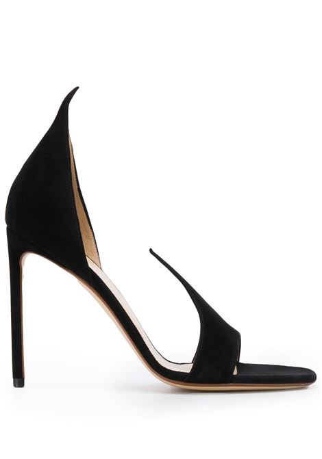 Sandali con tacco a stiletto in nero - donna FRANCESCO RUSSO | R1S087N201300